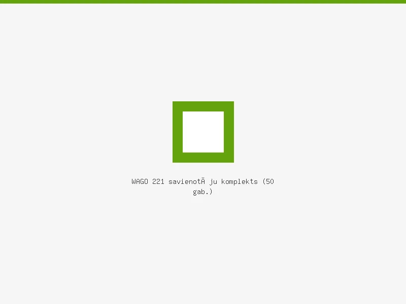 WAGO 221 savienotāju komplekts (50 gab.)