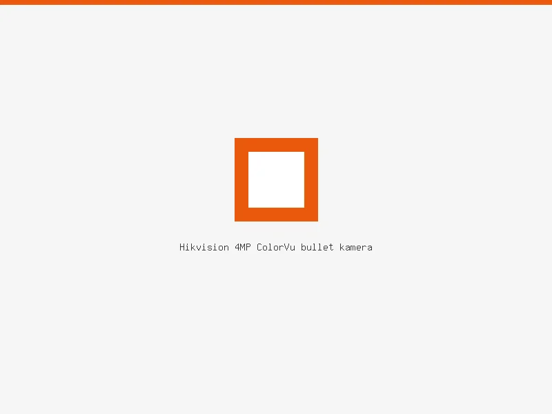 Hikvision 4MP ColorVu bullet kamera